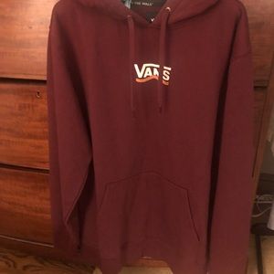 Burgundy hoodie - Vans NEW
